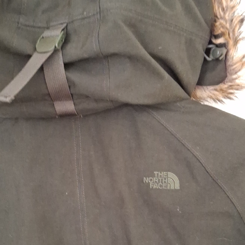 The North Face Women's Dark Green Size S Long Parka Ski Jacket - Picture 4 of 10